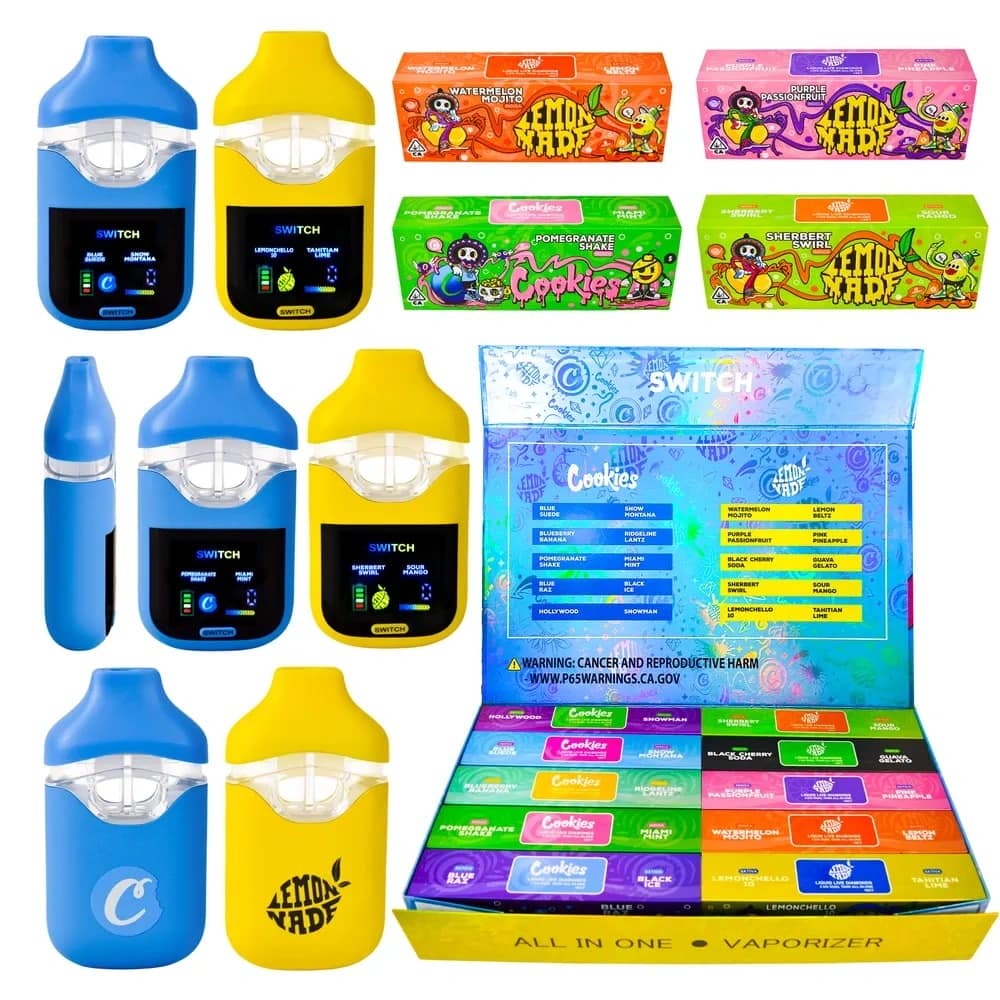 Cookies Lemonade Dual-Flavor Vape Pen – 2ml Disposable with Large LED Screen