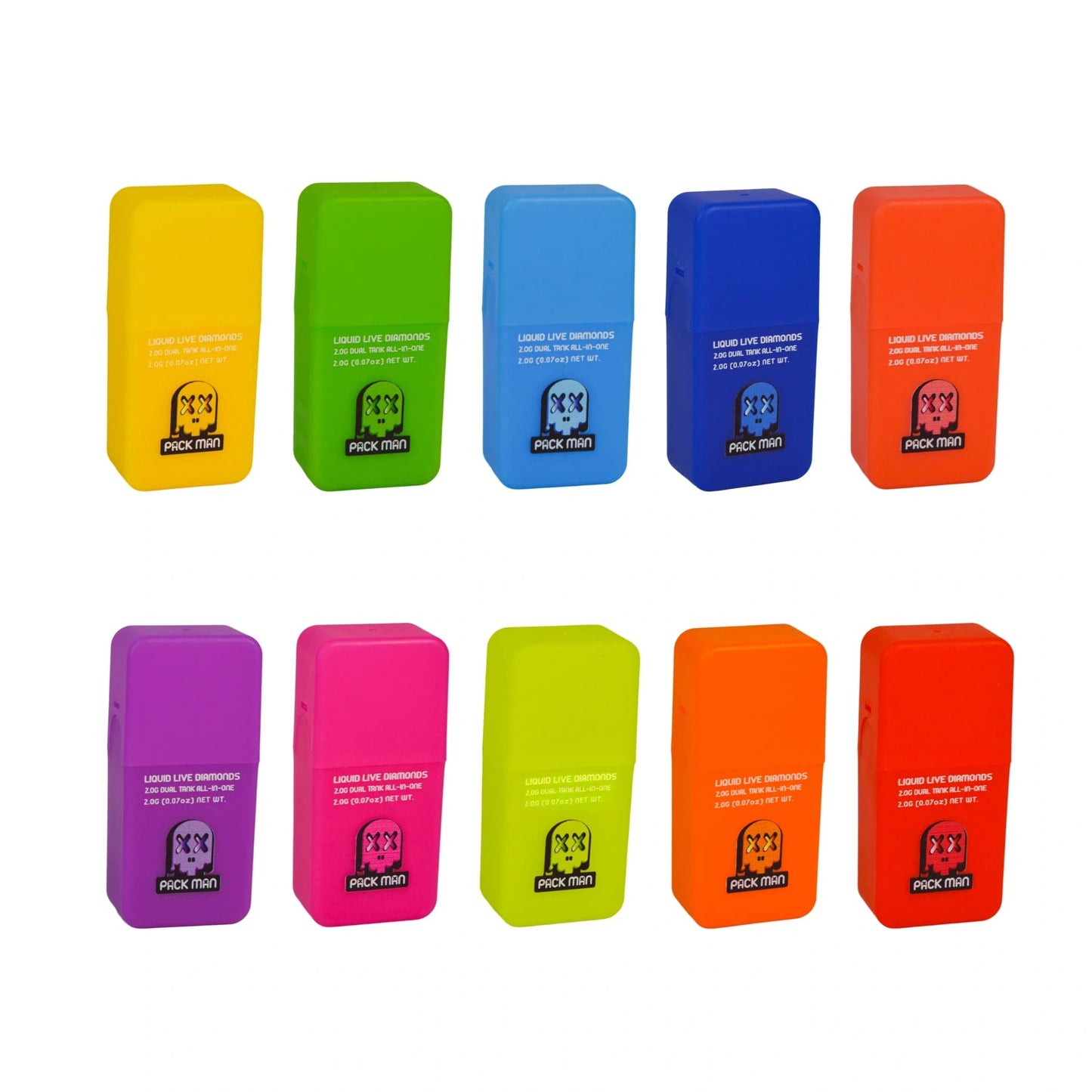 Packman Dual Flavor Vape Pen – 2ml All-in-One Summer Edition with LED Screen