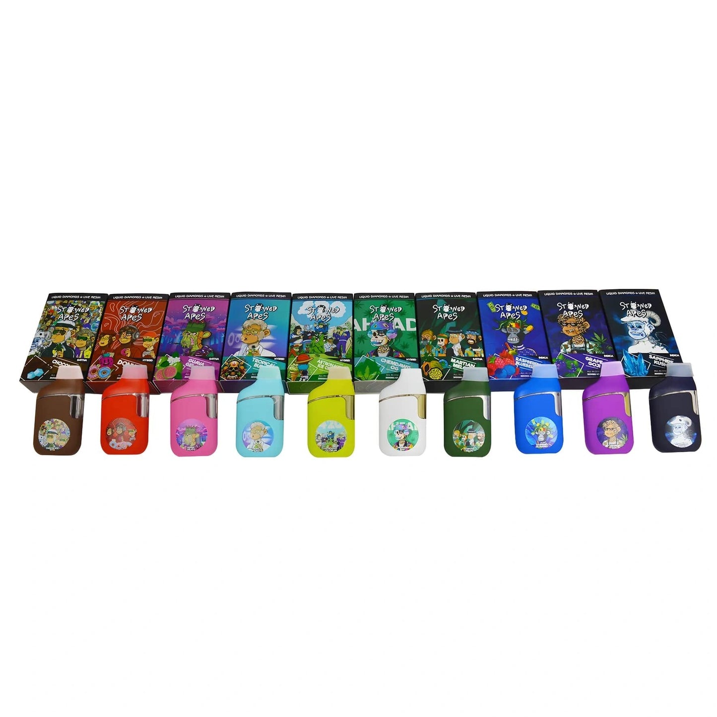 Stoned Apes 2g THC Disposable Vape Pen – 2ml Capacity with LED Display