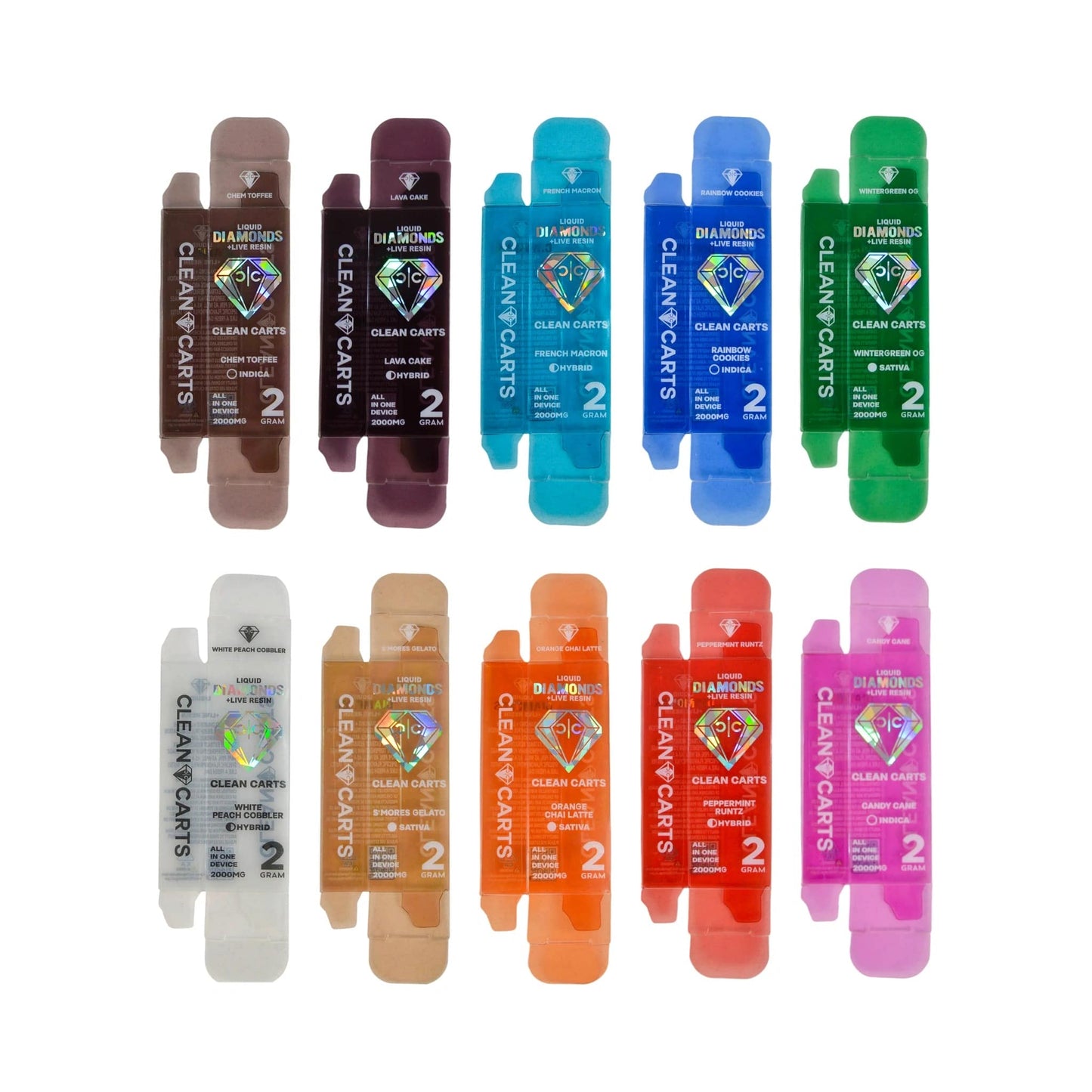 Clean Carts 2G Liquid Diamonds Disposable Vape Pen