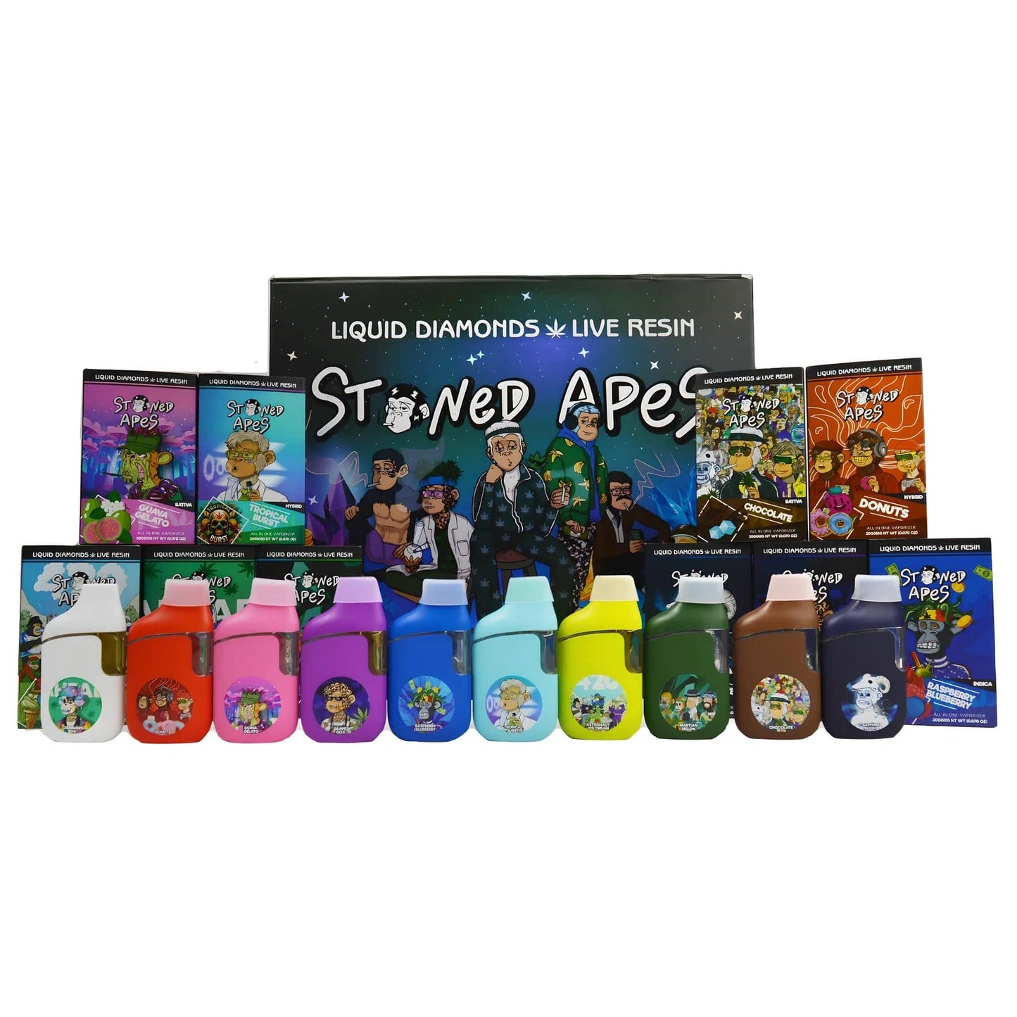 Stoned Apes 2g THC Disposable Vape Pen – 2ml Capacity with LED Display