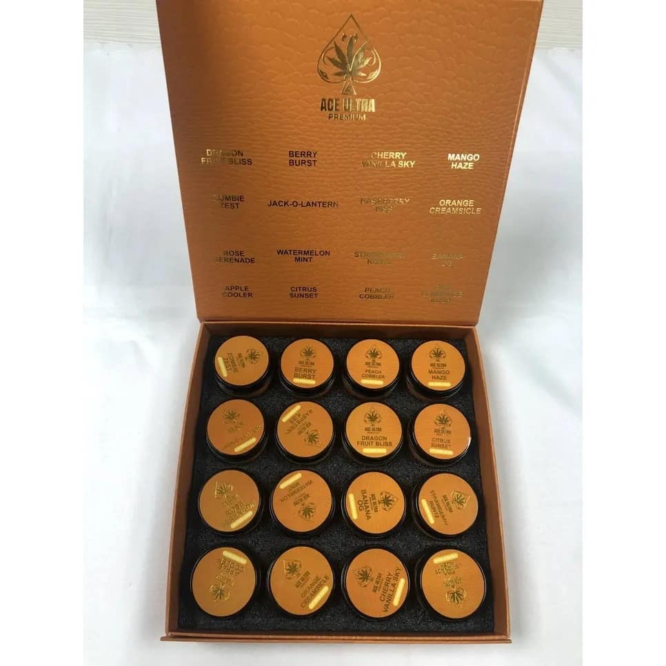 ace ultra 1oz glass jars — premium empty concentrate containers