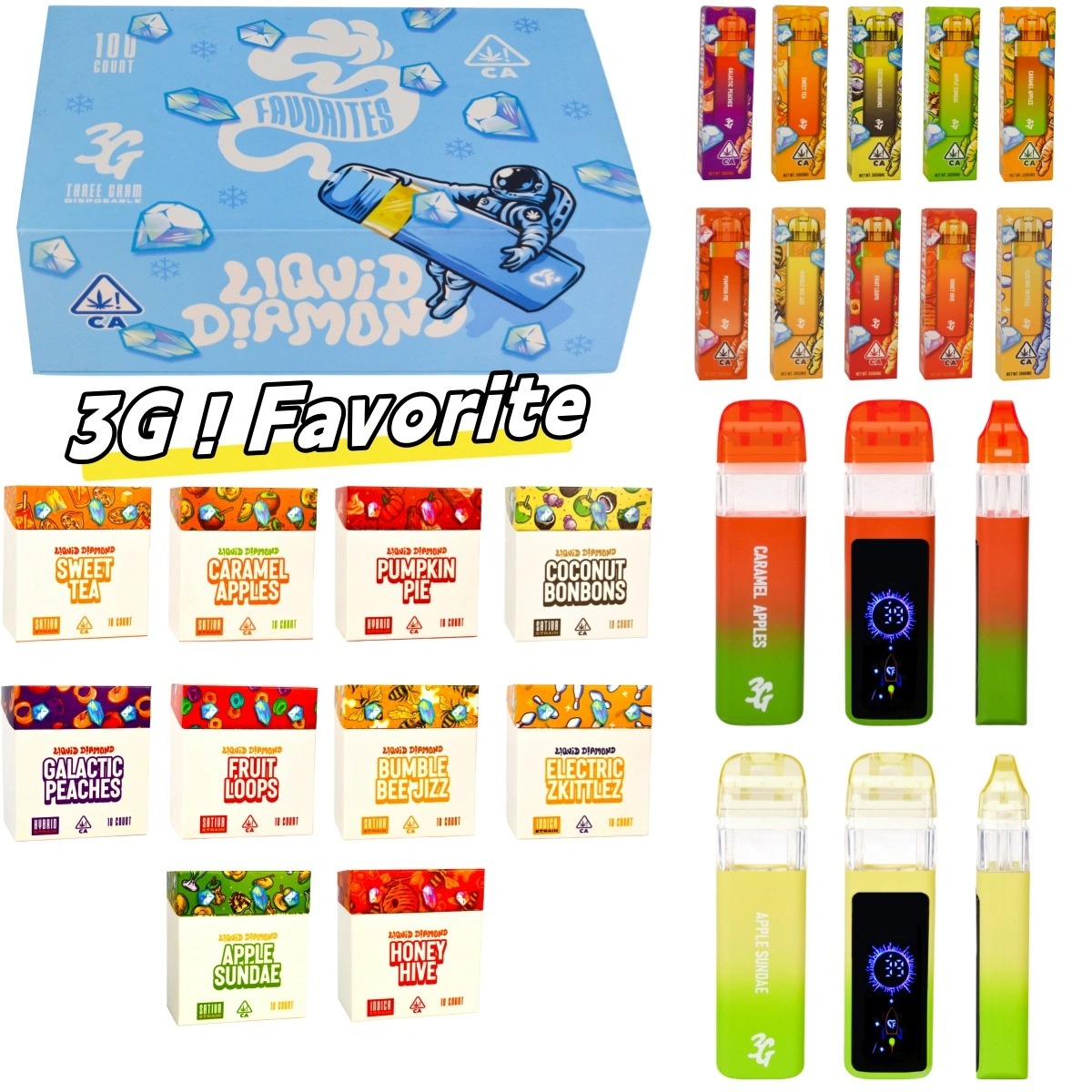 favorite 3g disposable vape pen with led display – rechargeable 350mah e cigarette