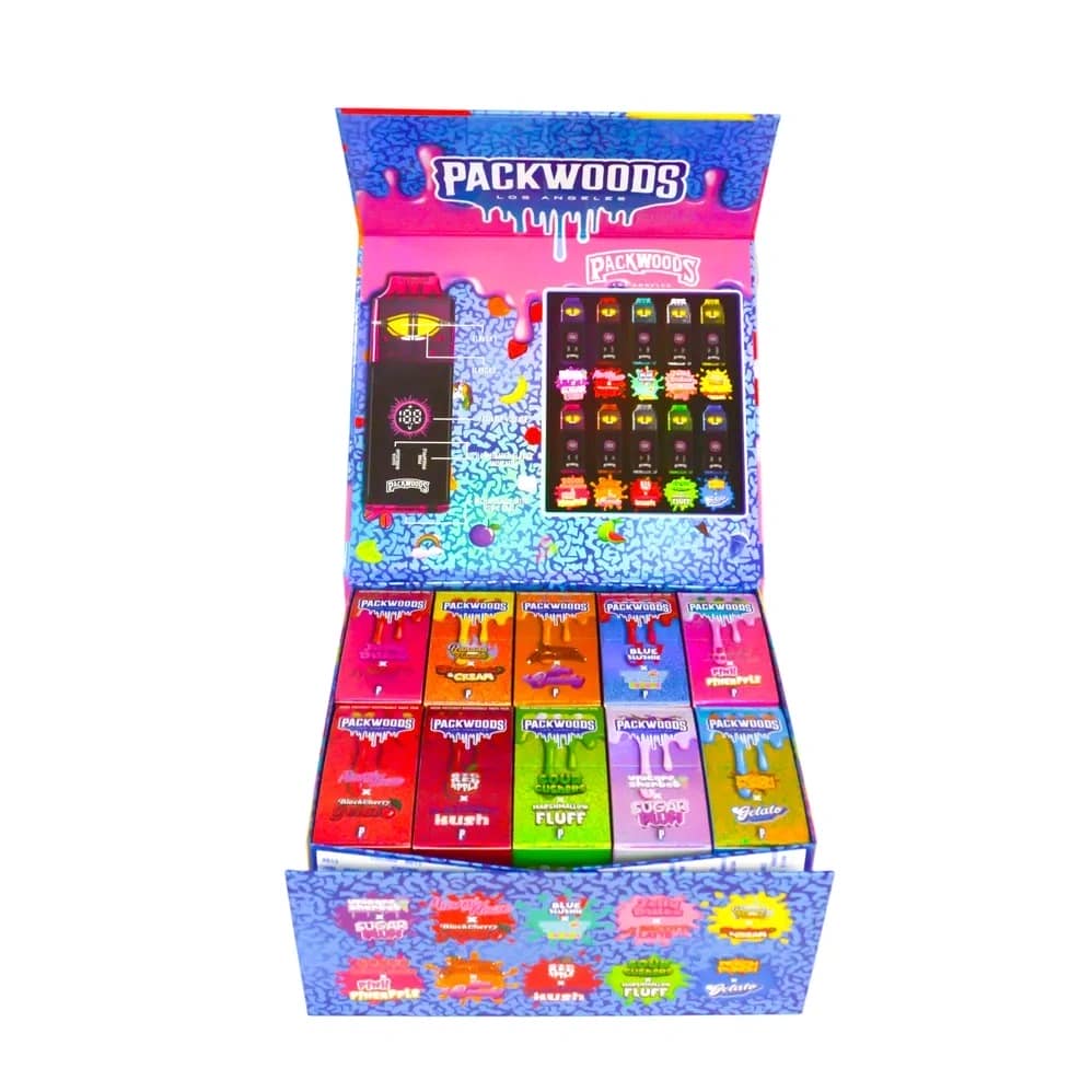 Packwoods Disposable Dual Flavors Vape Led Screen 2 gram Vapor USA STOCK 10 Flavors - Image 4
