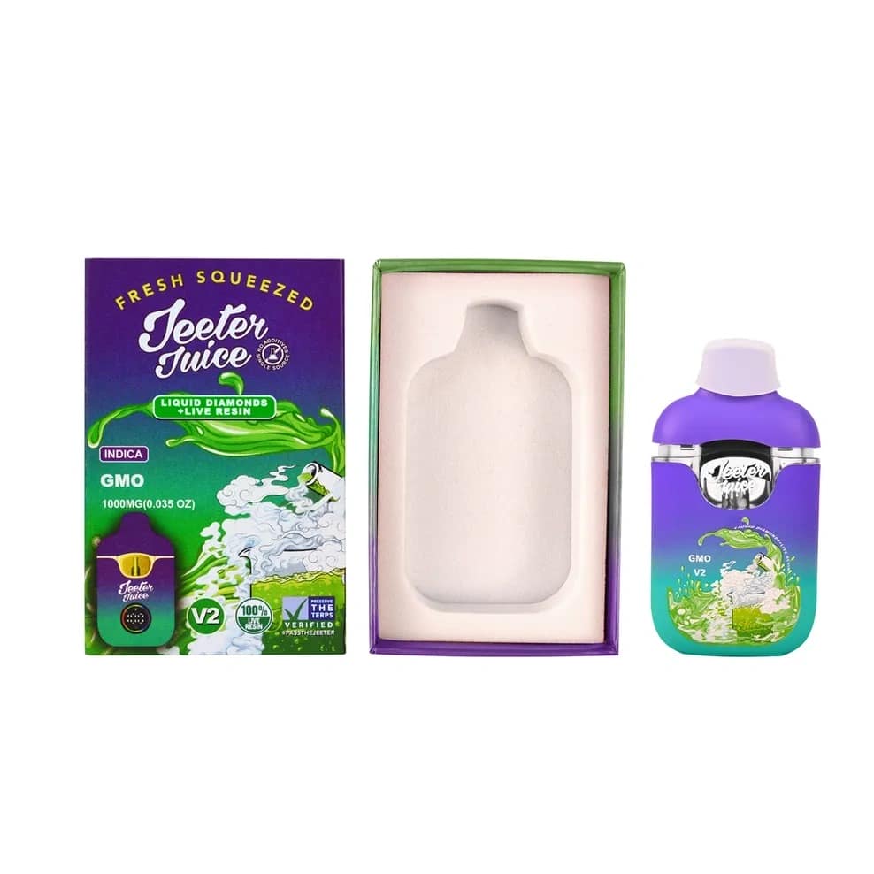 jeeter juice 1g live resin disposable vape pen – rechargeable with led display