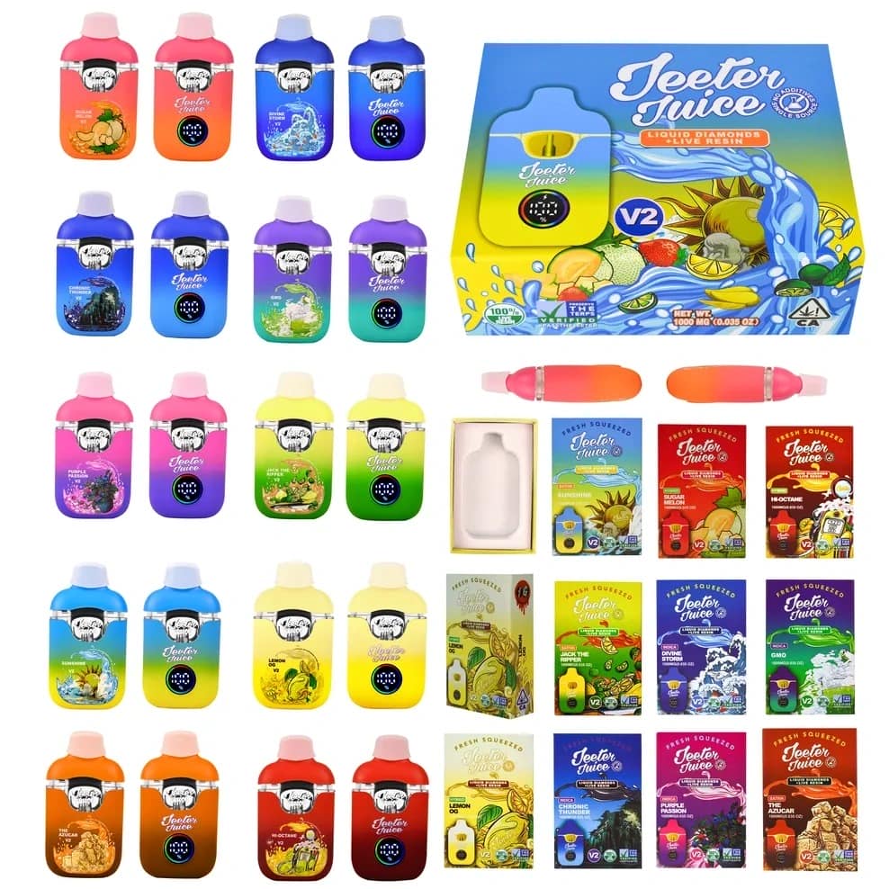 jeeter juice 1g live resin disposable vape pen – rechargeable with led display