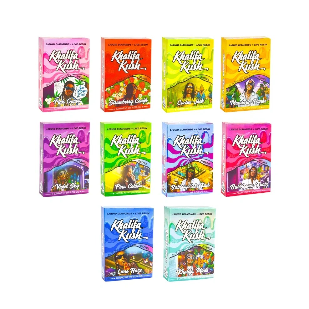 khalifa kush vapes 2ml disposable cartridges best carts rechargeable liquid diamond juice thick oil empty pods