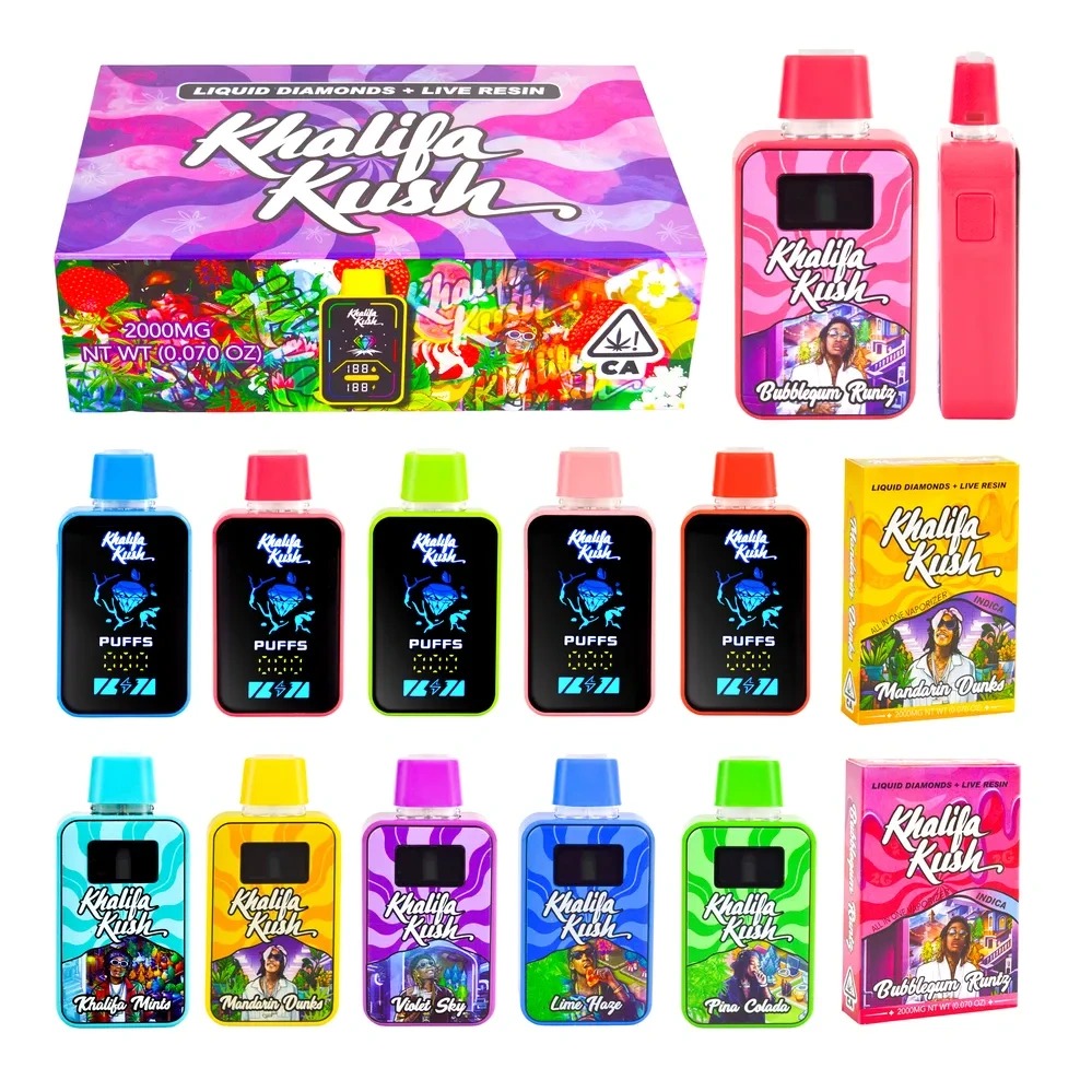 khalifa kush vapes 2ml disposable cartridges best carts rechargeable liquid diamond juice thick oil empty pods