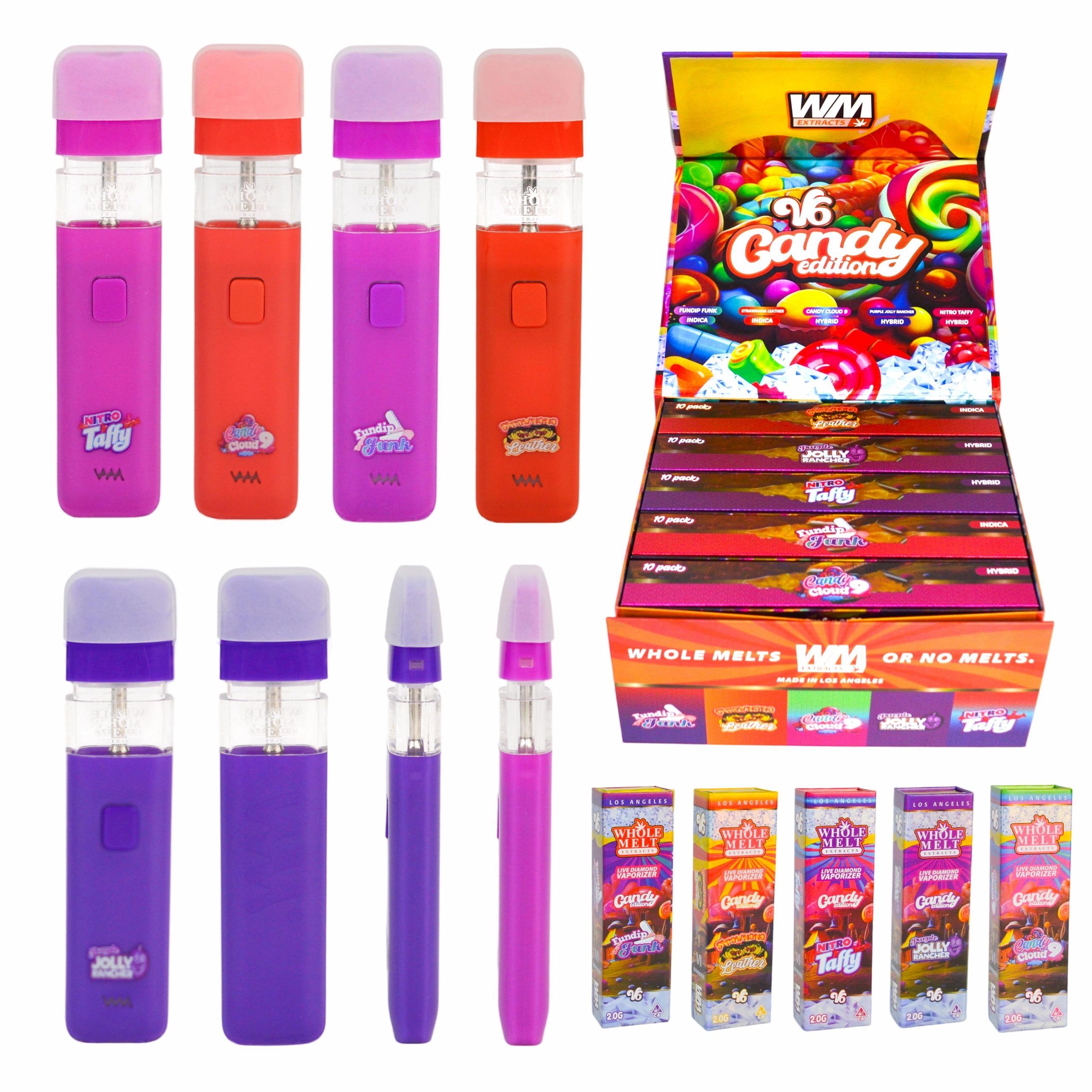 **wholemelt v6 2 gram rechargeable disposable vape pen – liquid diamond oil, usa & eu stock