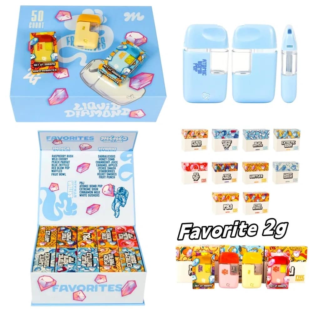 favorites 2g mini rechargeable liquid diamond vape pen – premium thick oil disposable carts 2025
