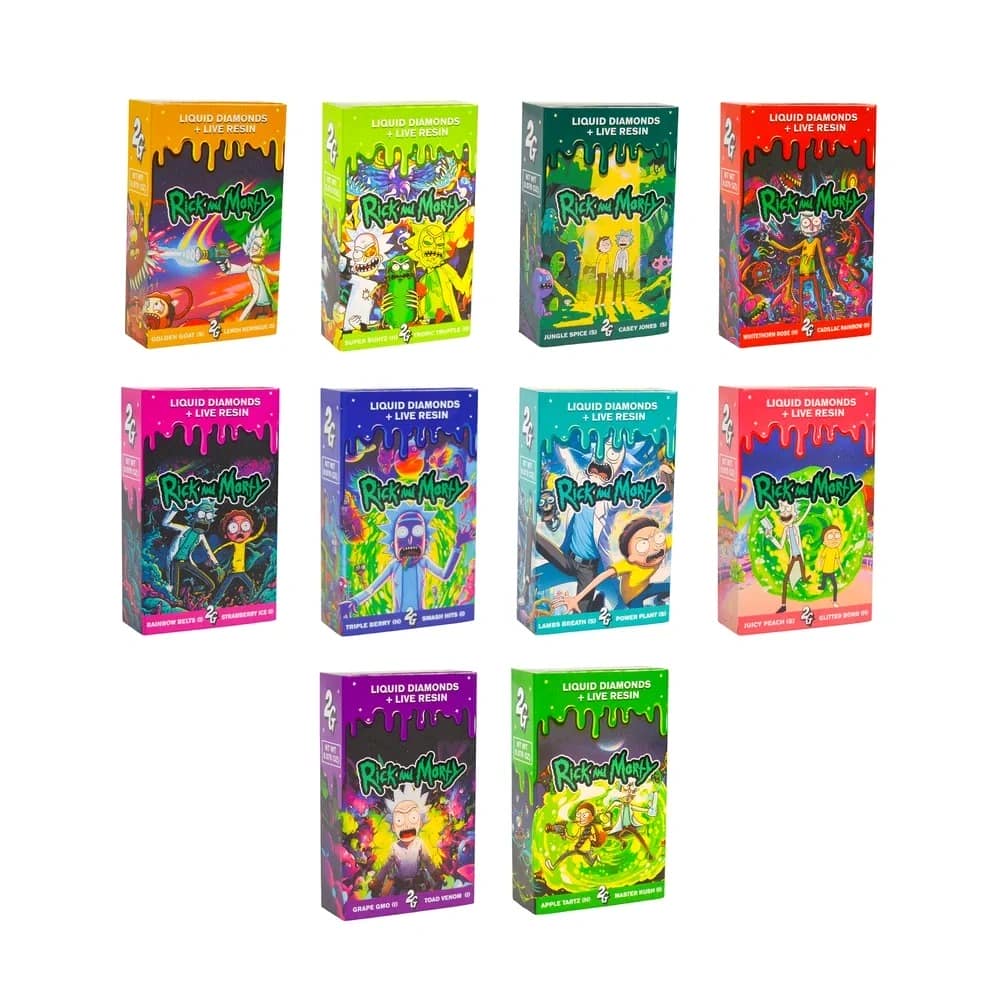 rick and morty 2g dual chamber rechargeable disposable vape – 10 flavor adventure pen
