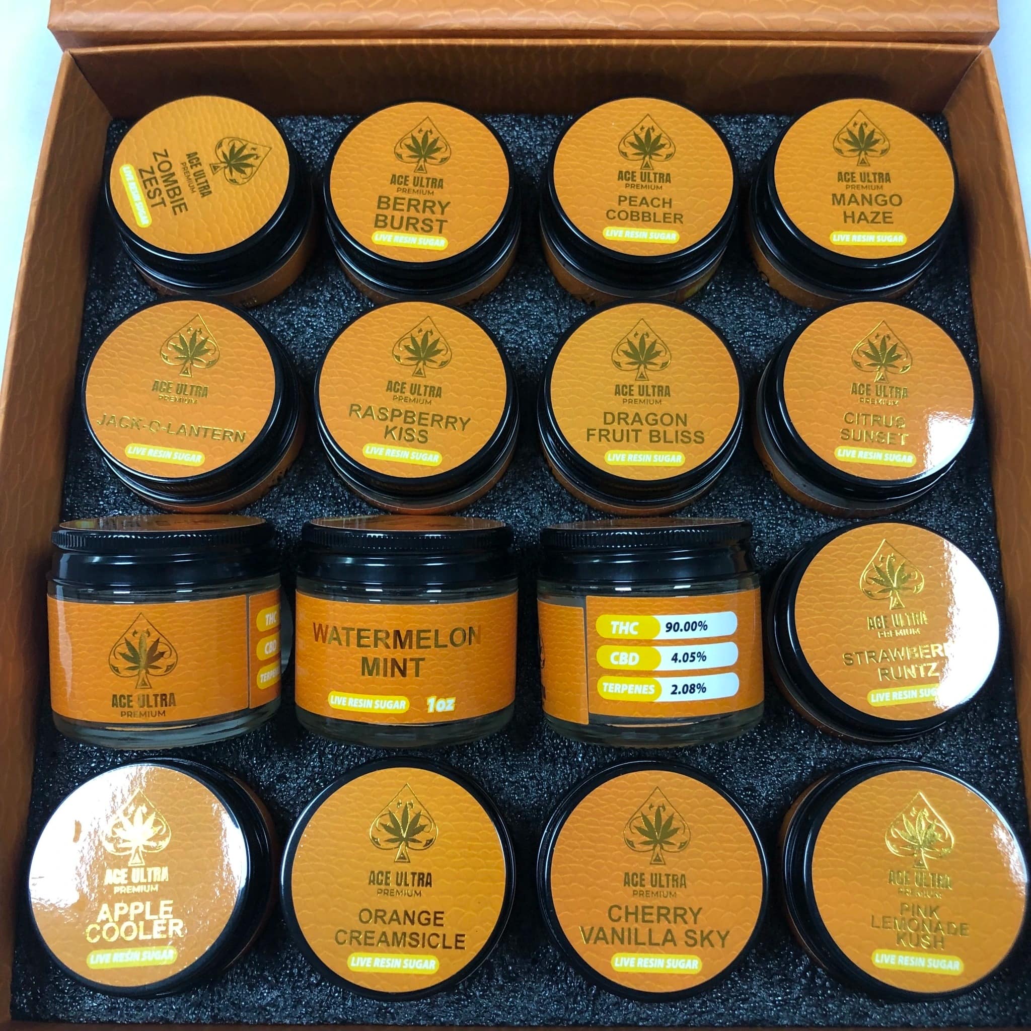 ace ultra 1oz glass jars — premium empty concentrate containers