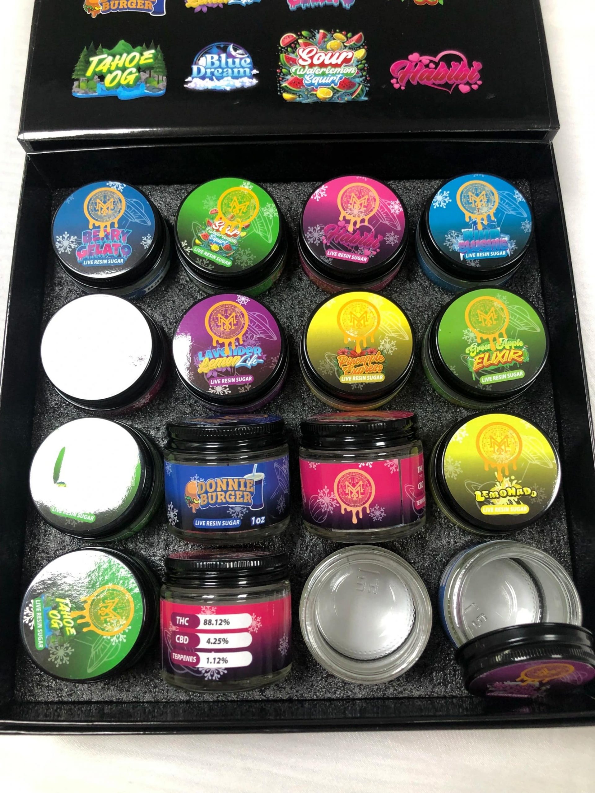 muha meds glass jars 1oz empty concentrate wax dab live resin sugar extract packaging bottles