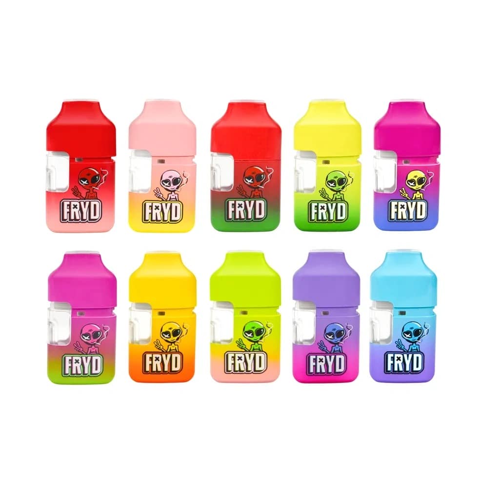 fryd carts extracts 2ml disposable vape – gummies bag style, led display, type c rechargeable