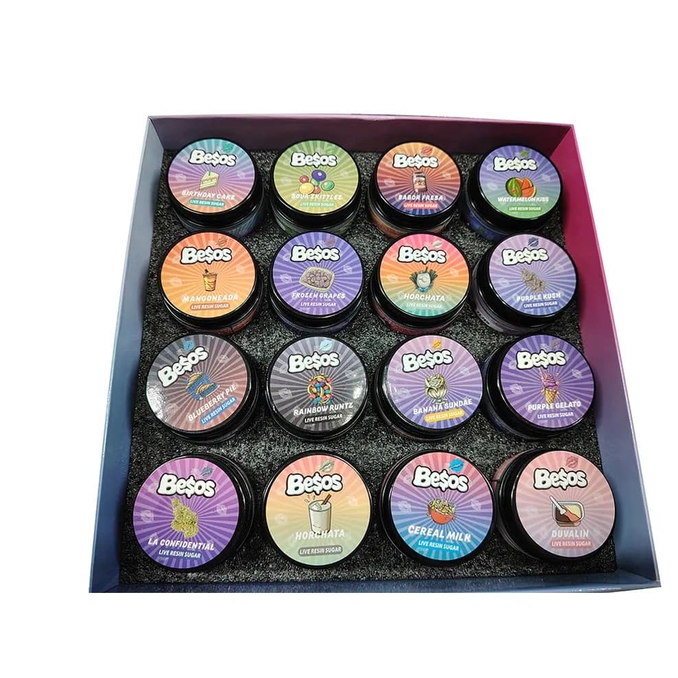 be$os 1oz wax & rosin jars — high quality glass storage for concentrates